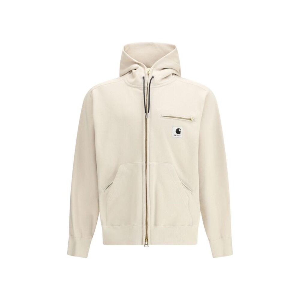 Sacai Men Cotton Jersey Hoodie By Sacai + Carhartt Wip